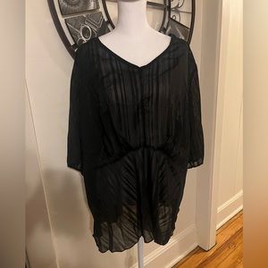 Shein sheer, black swim cover. Size 2XL. New in bag.